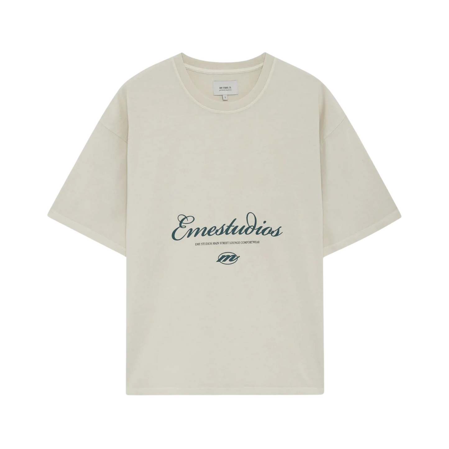 Polera Eme Studios Main Street Off Sand Oversized