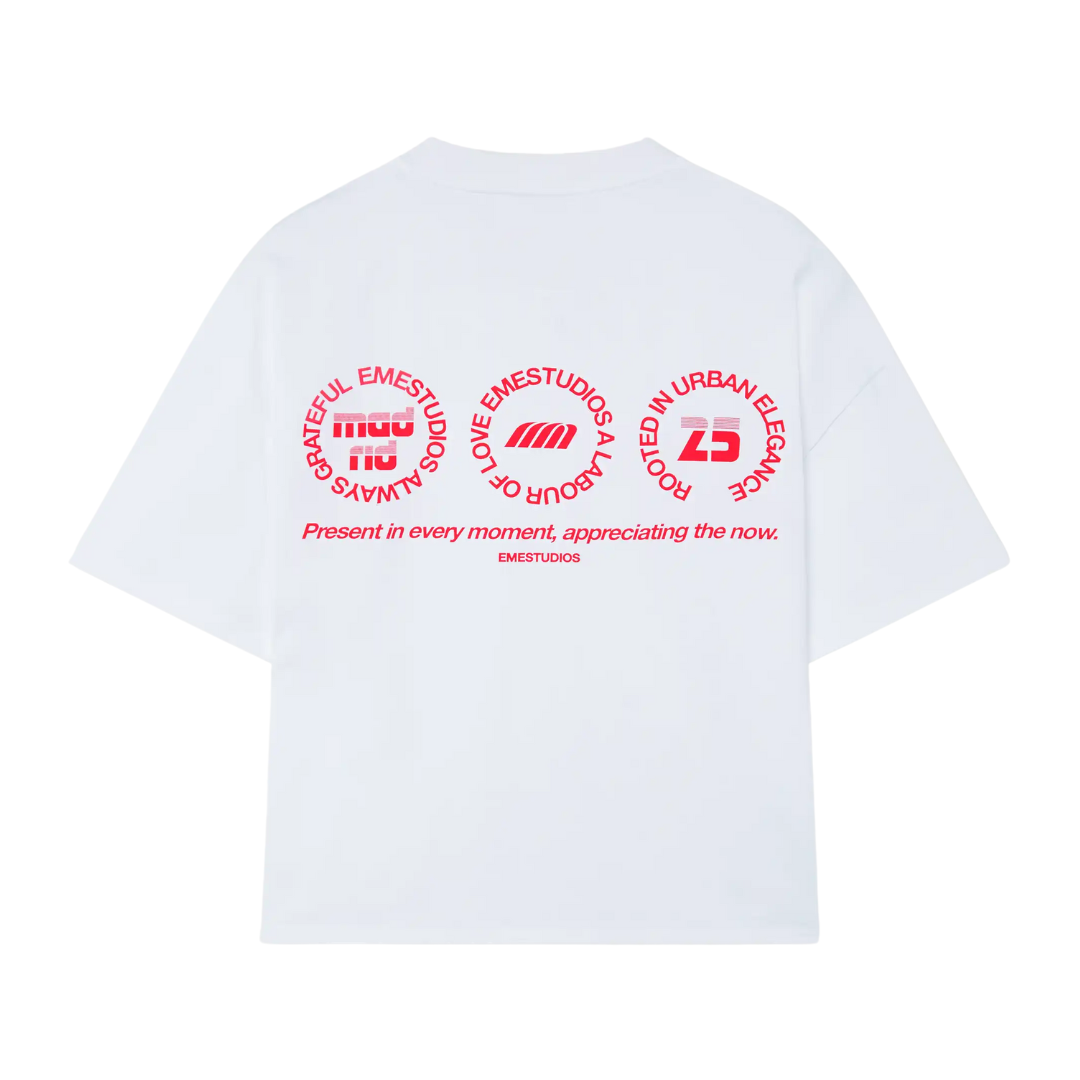 Polera Eme Studios Stamp Pearl Oversized