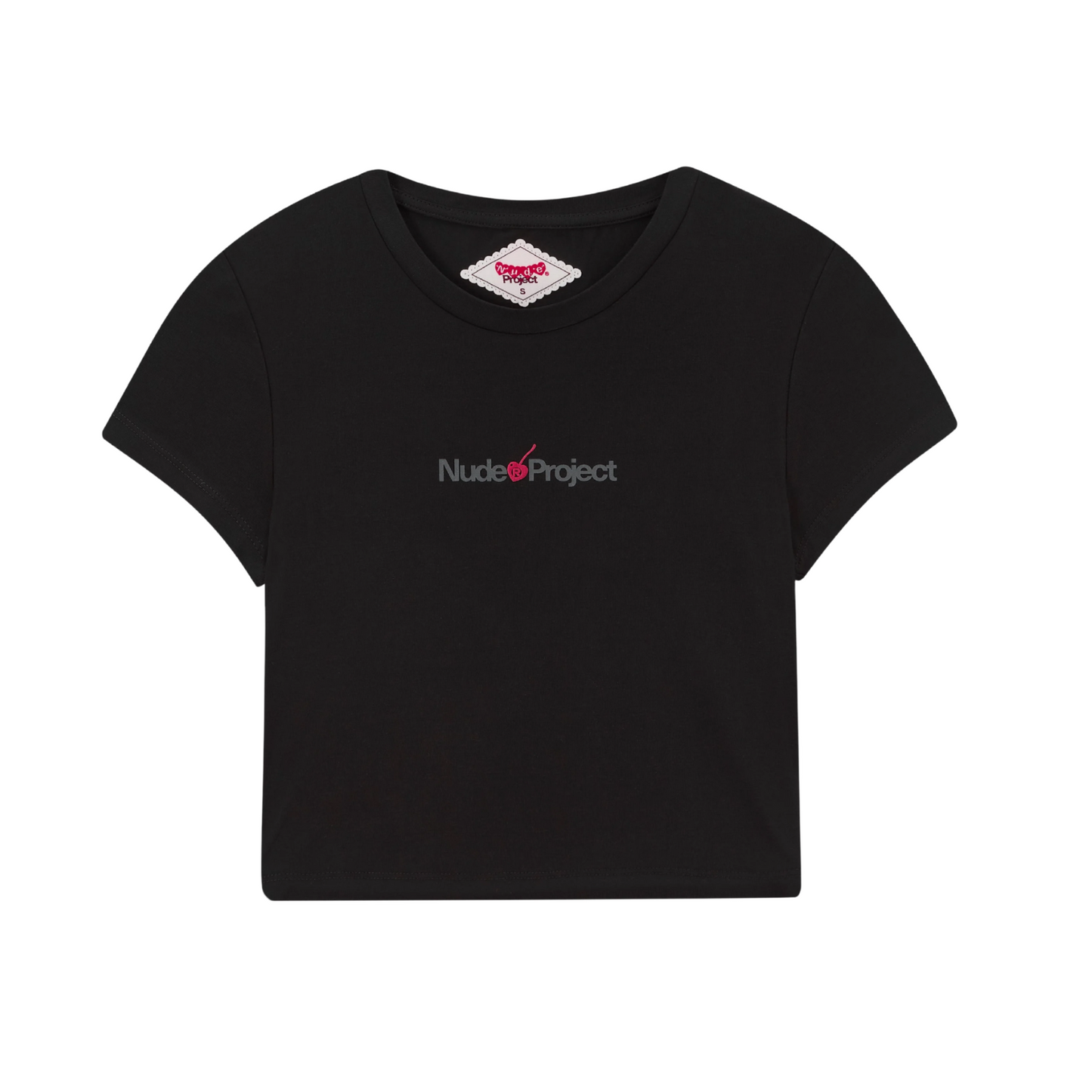 Nude Logo Top Black