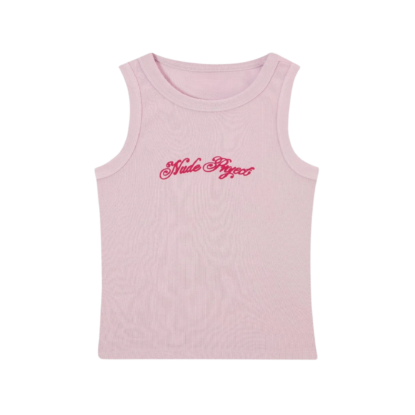 Nude Script Top Pink