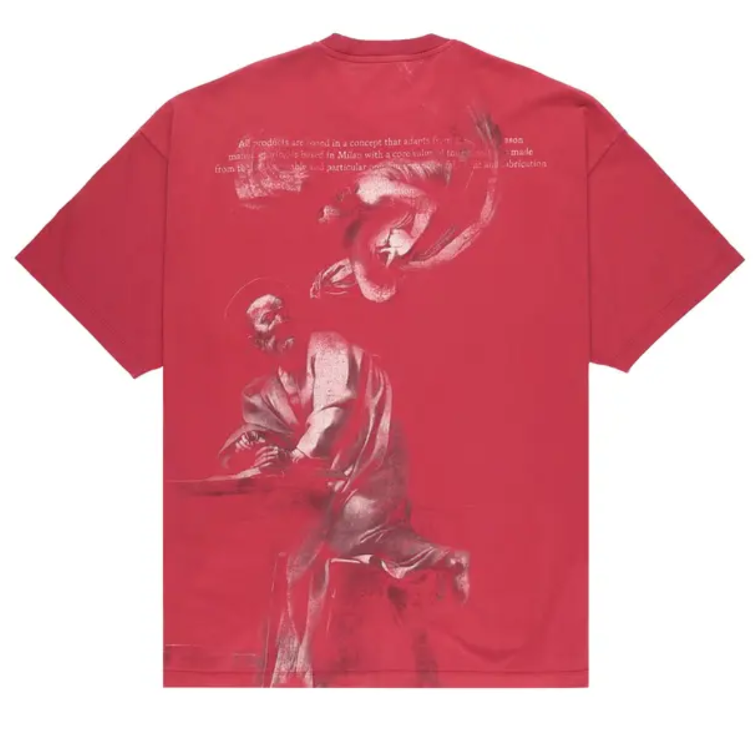 Polera Off-White St. Matthew Over T-Shirt 'Rio Red/Grey