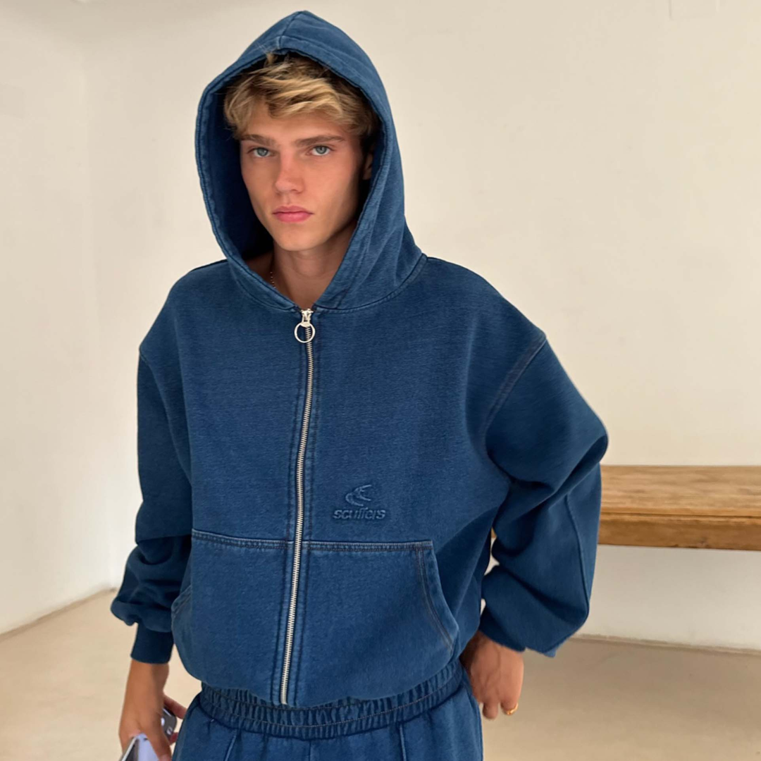 Poleron Scuffers SCFF Denim Zipper
