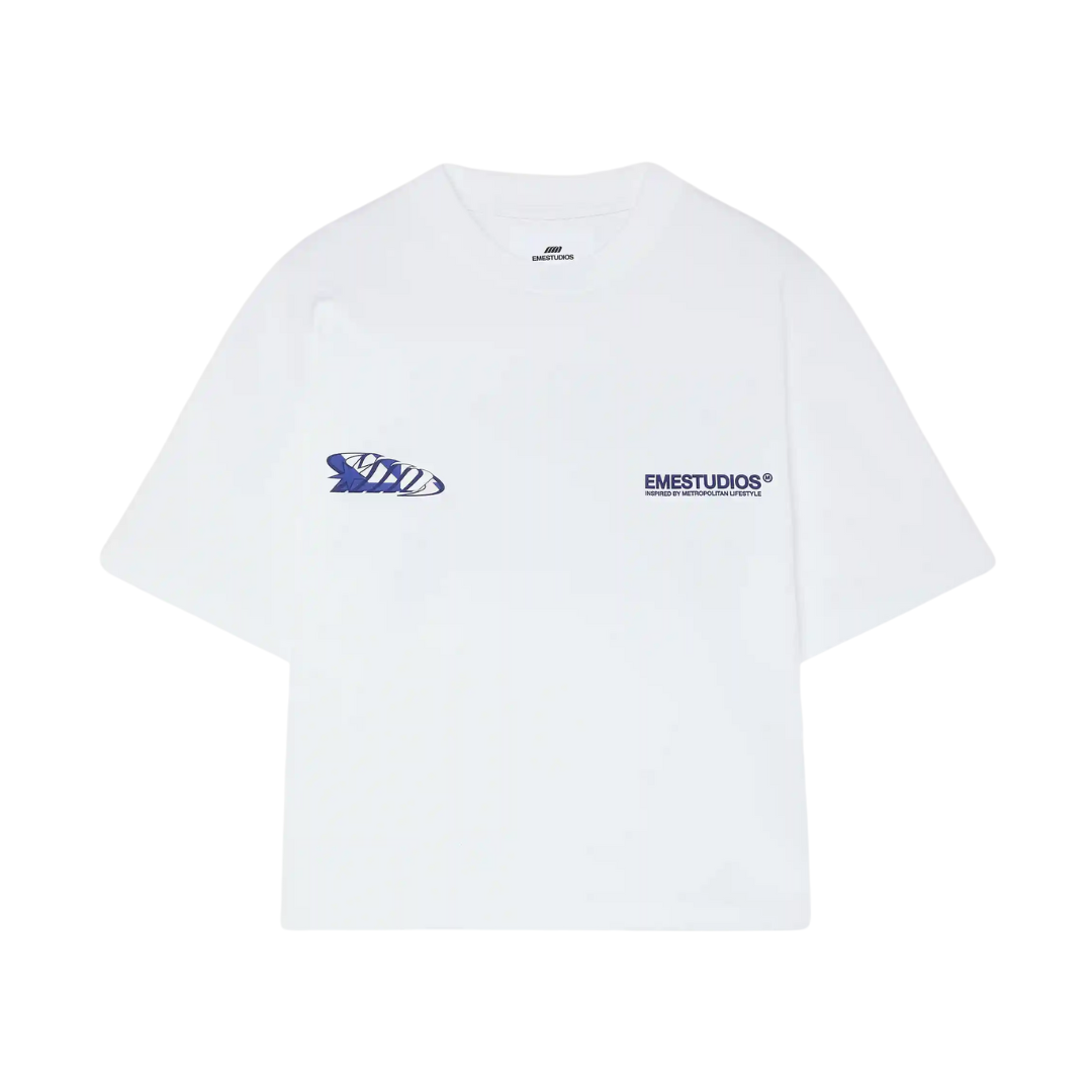 Polera Eme Studios Houndstooh Pearl Oversized
