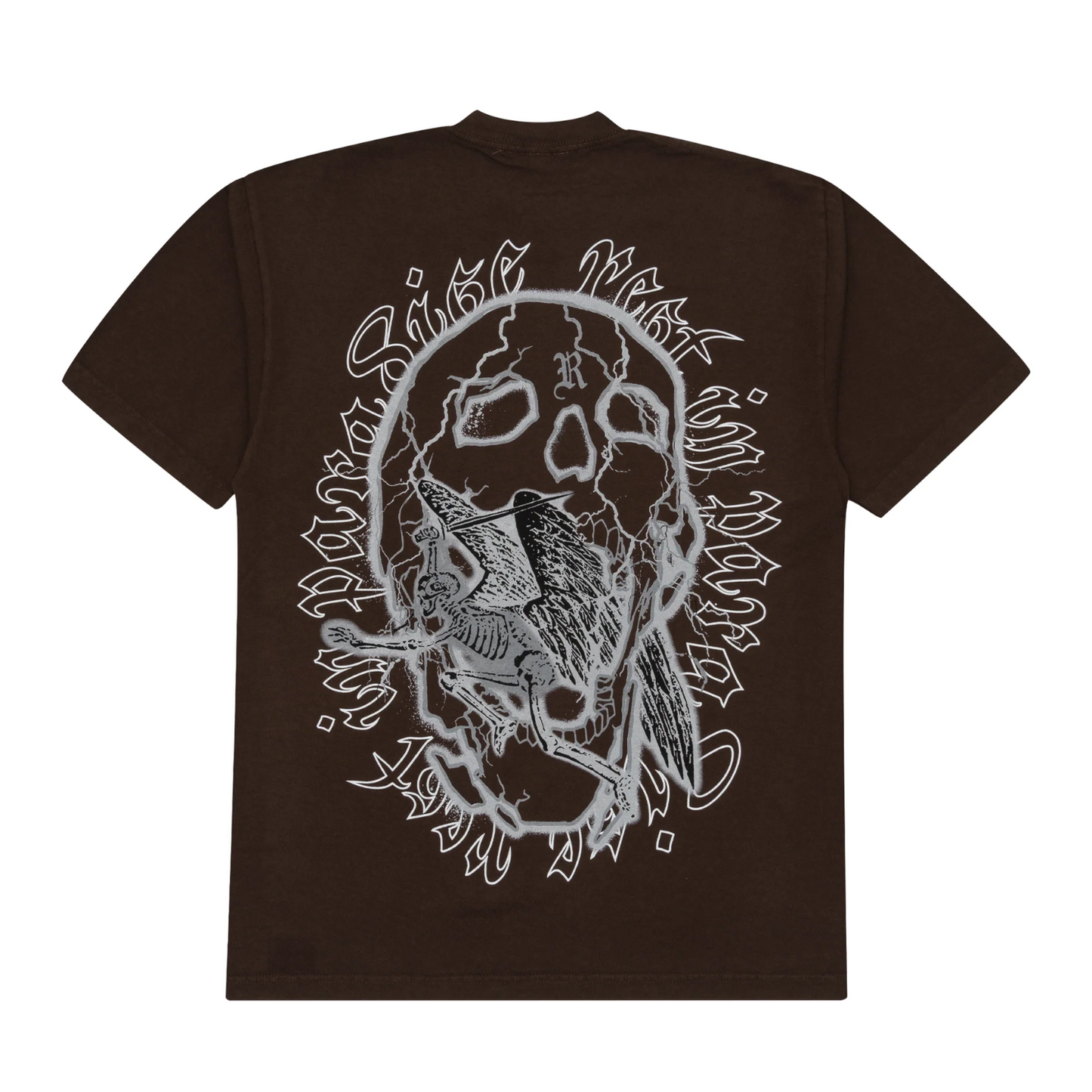 Polera Revenge Skeleton Angel Brown - L