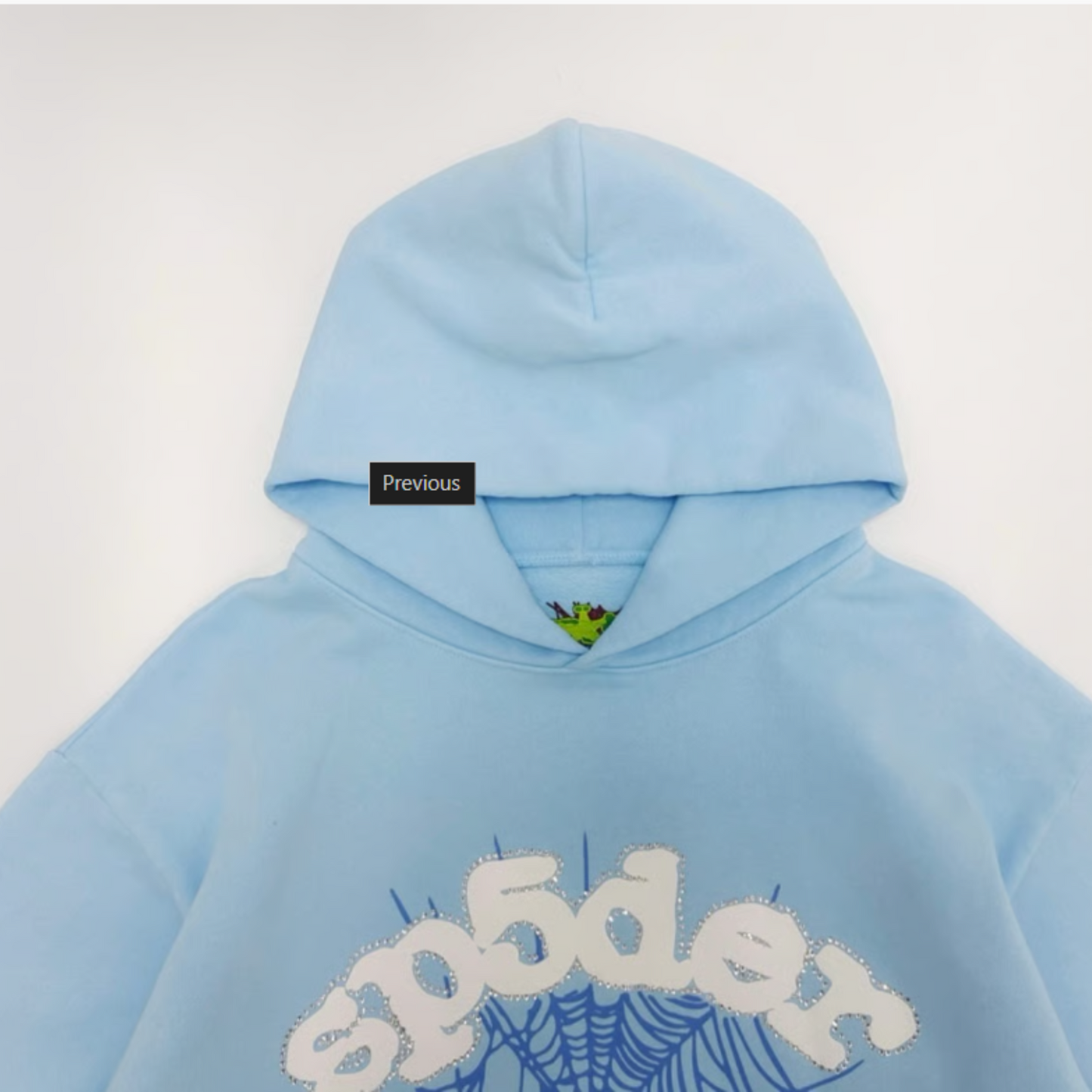 Poleron Sp5der Web Hoodie Sky Blue - XL