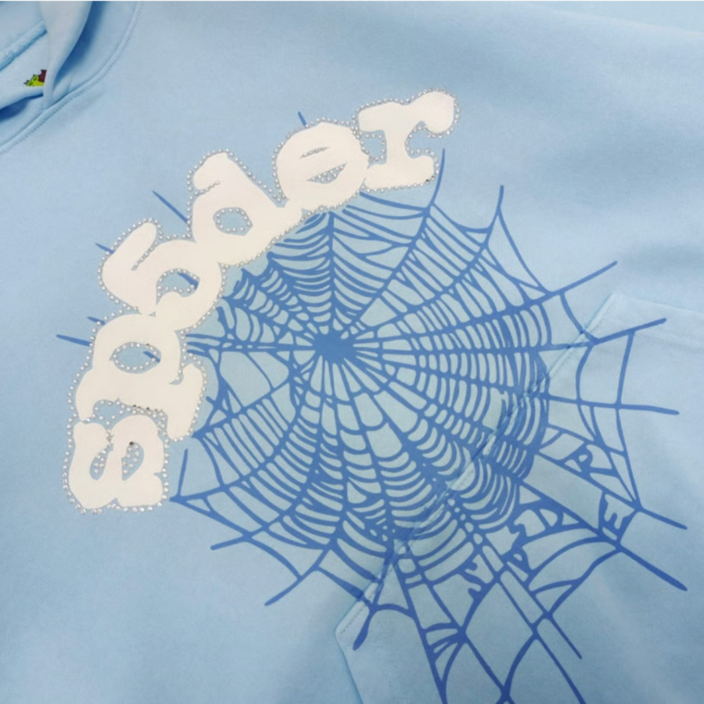 Poleron Sp5der Web Hoodie Sky Blue - XL