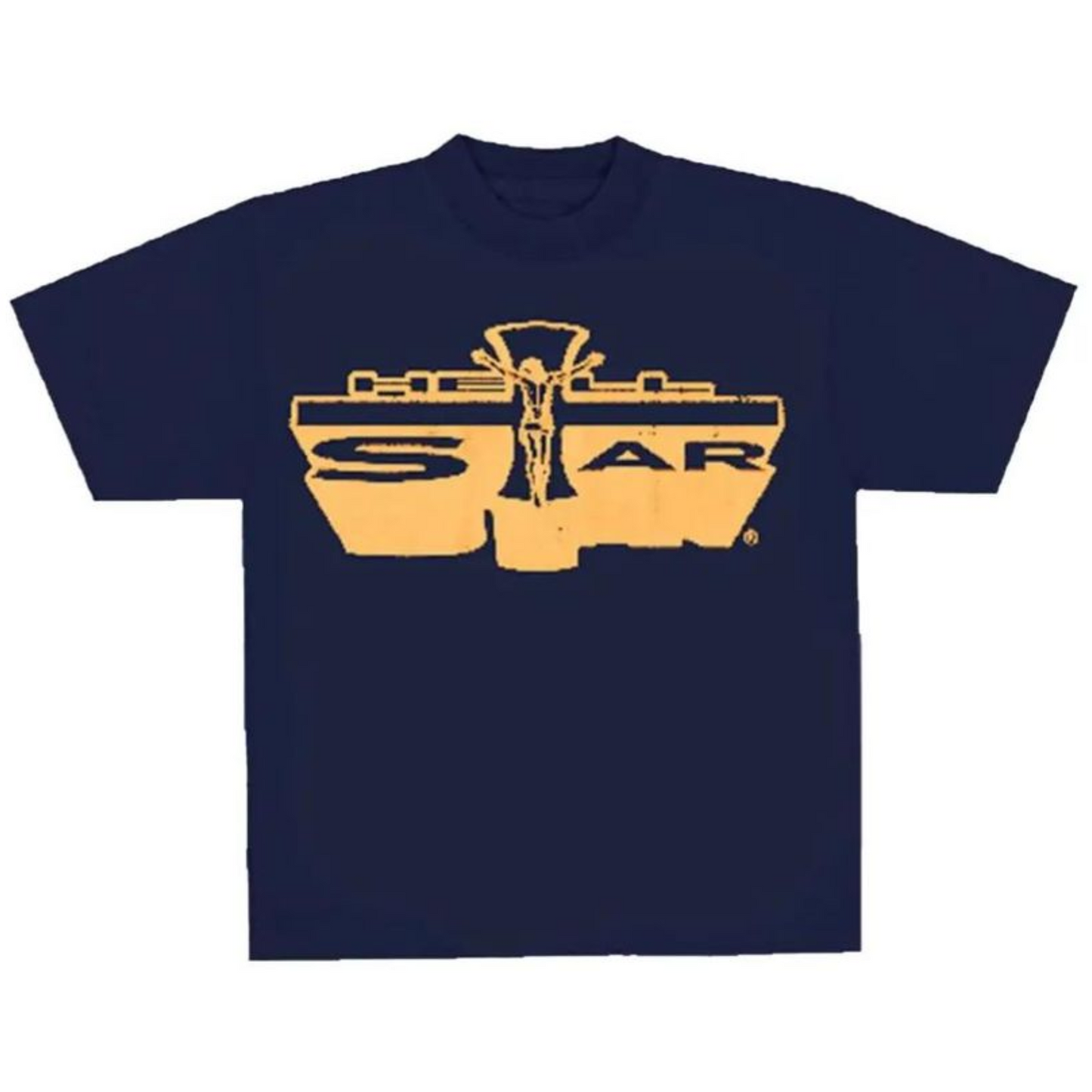 Polera HELLSTAR Jesus Emblem Navy