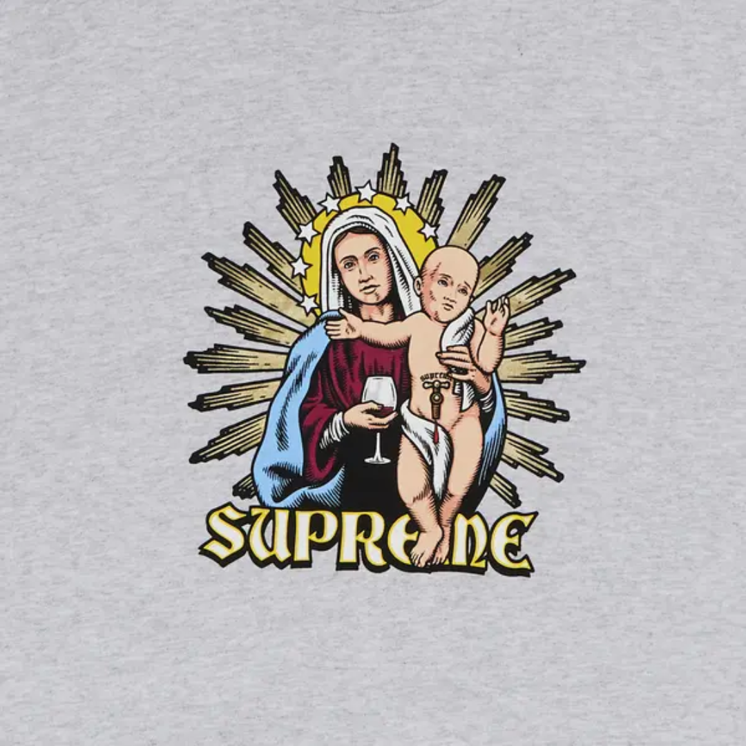 Polera Supreme Blood Tee Ash Grey - L