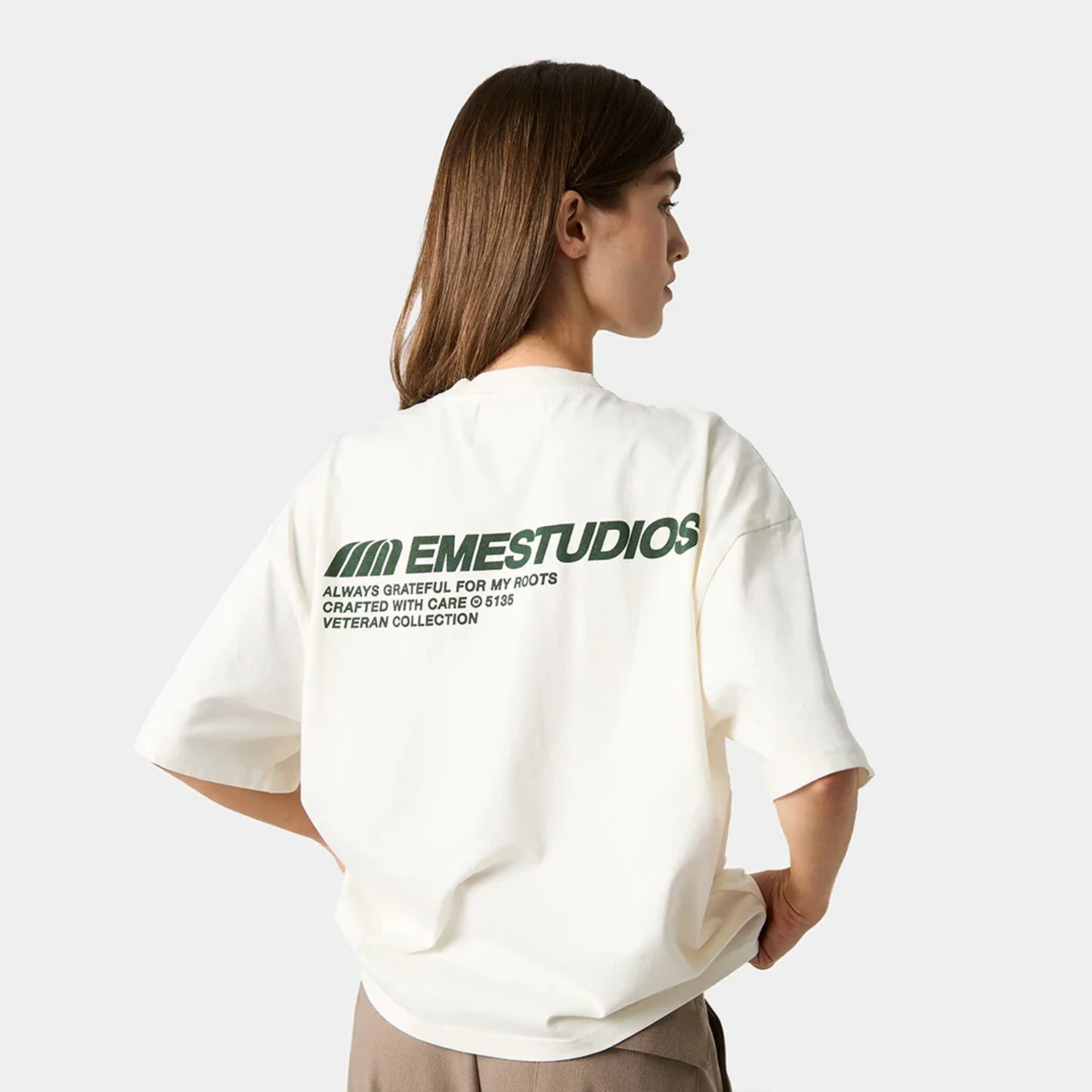 Polera Eme Studios Roots Off Sand Oversized