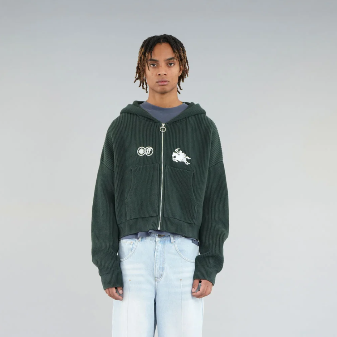 Poleron Scuffers Knit Emblem Zipper