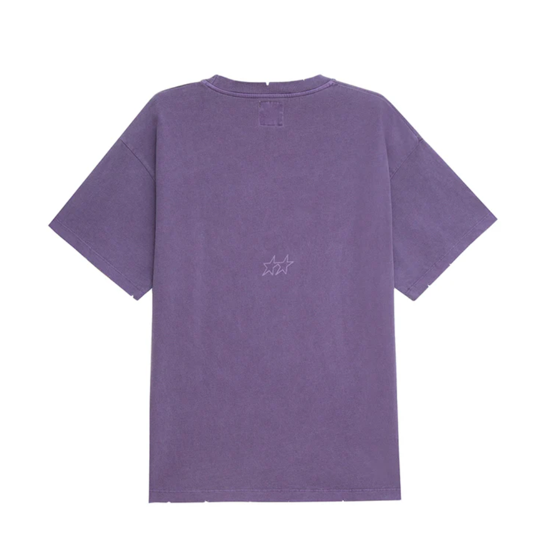 Polera Twojeys Pigment Dyed Purple Varsity