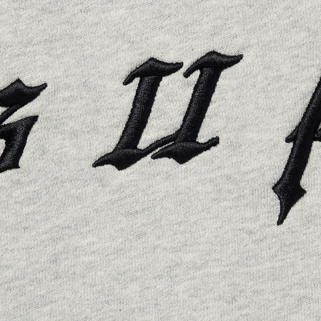 Poleron Supreme Raised Embroidery Heather Grey - S