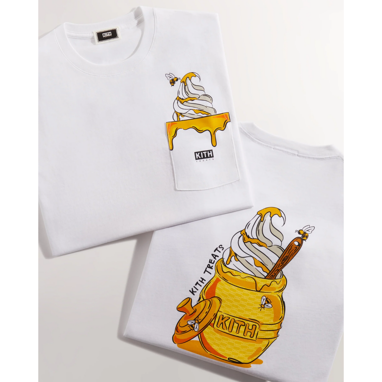 Polera Kith Treats Honey II Pocket White - L