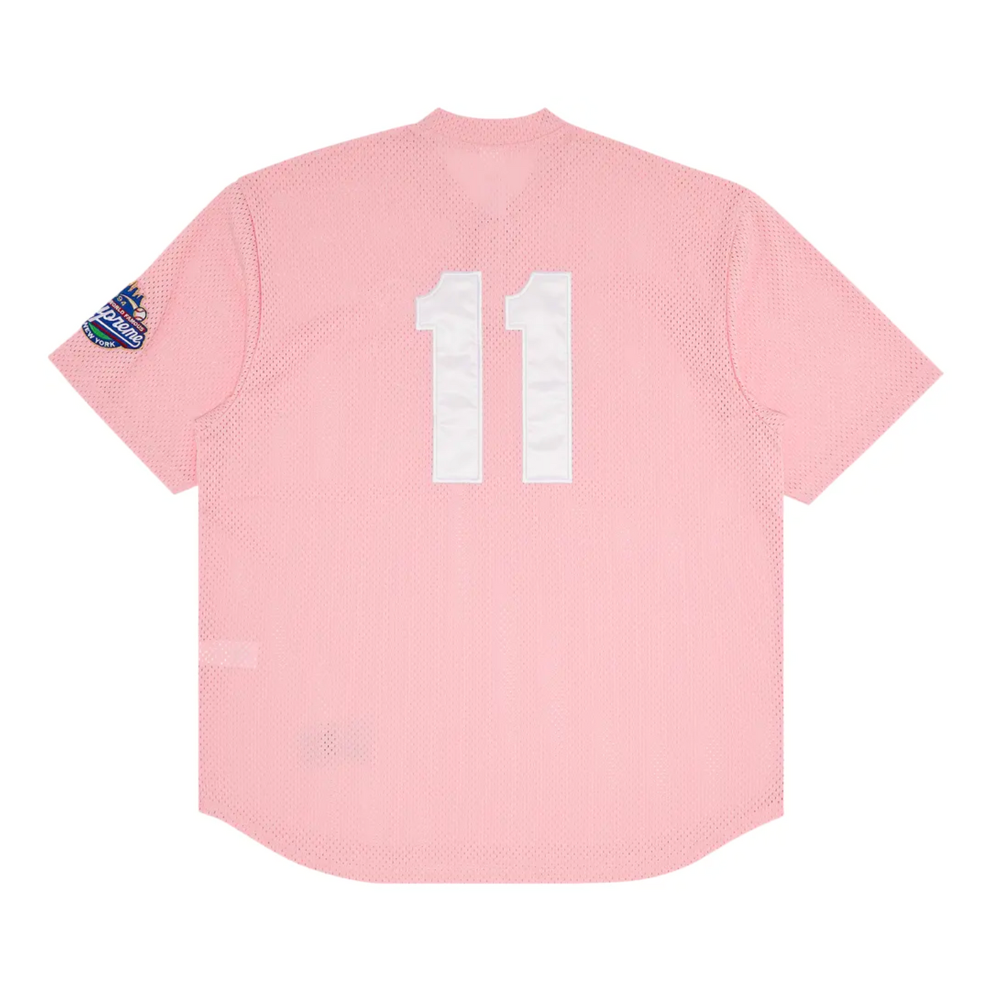 Polera Supreme S Logo Baseball Henley Pink - L