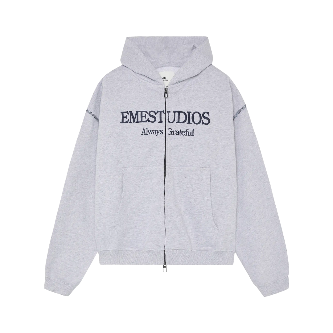 Poleron Eme Studios Capri Heather Grey Full Zip