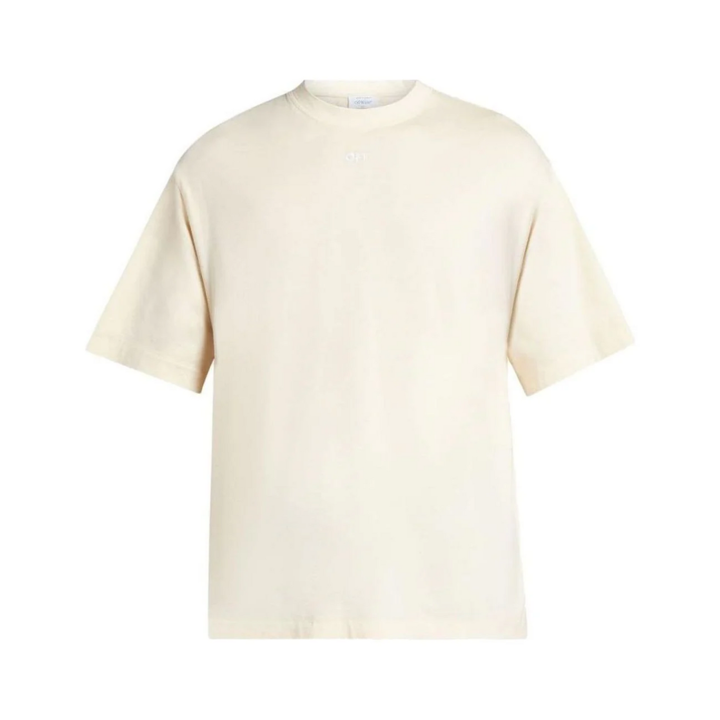 Polera Off-White Arrow Emb Slim S/S Angora White