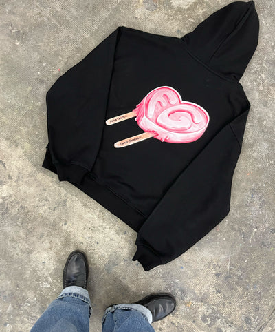 Poleron Fake Gods Iced Heart Black