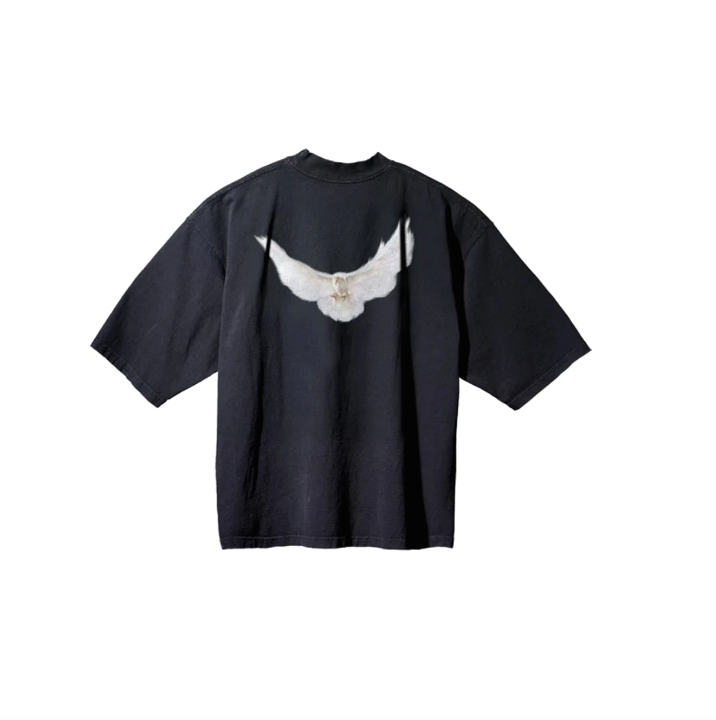 Yeezy Gap Engineered by Balenciaga Dove 3/4 Sleeve Tee Black