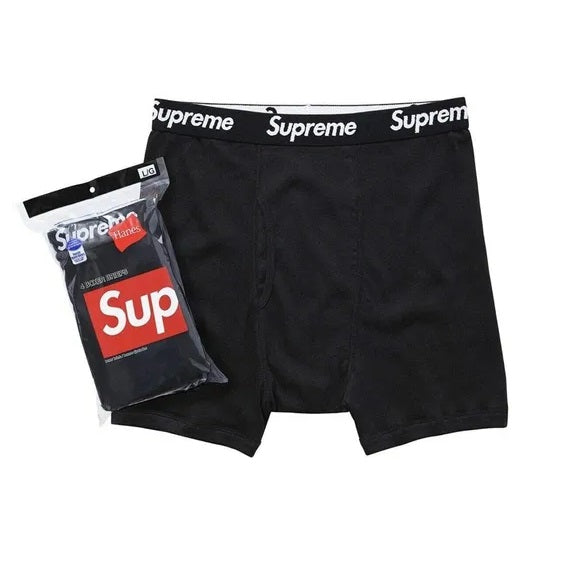 Boxer Supreme Hanes Negro (1 un)