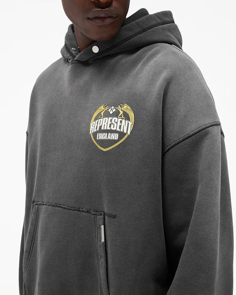 Poleron Represent Angel Border Stained Black