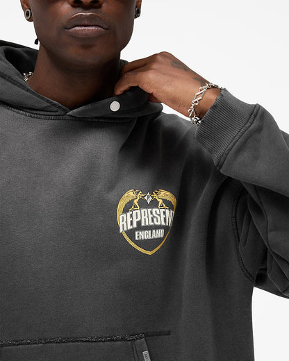 Poleron Represent Angel Border Stained Black