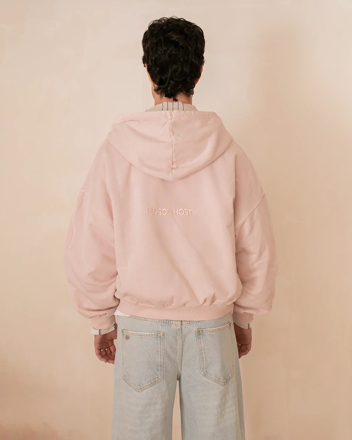 Poleron Maison Host Erode Wave Zipped Pink