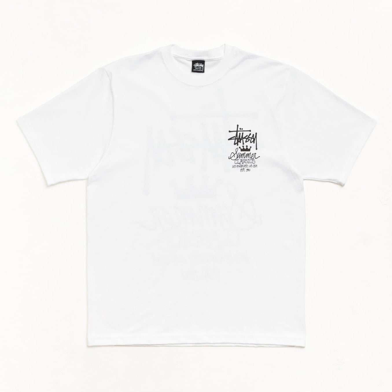 Polera Stussy Summer Classics White