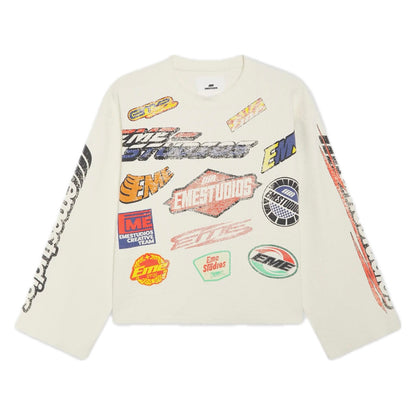 Poleron Eme Studios Waffle Off Sand Crewneck