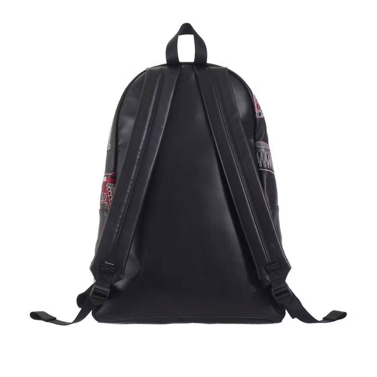 Mochila Supreme Guns Embroidered Leather Black