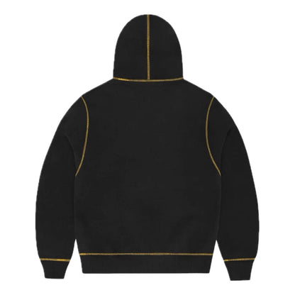 Poleron Corteiz RTW Alcatraz Contrast Black/Yellow Hoodie