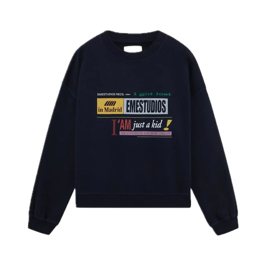 Poleron Eme Studios IJK Night Sky Oversized Crewneck