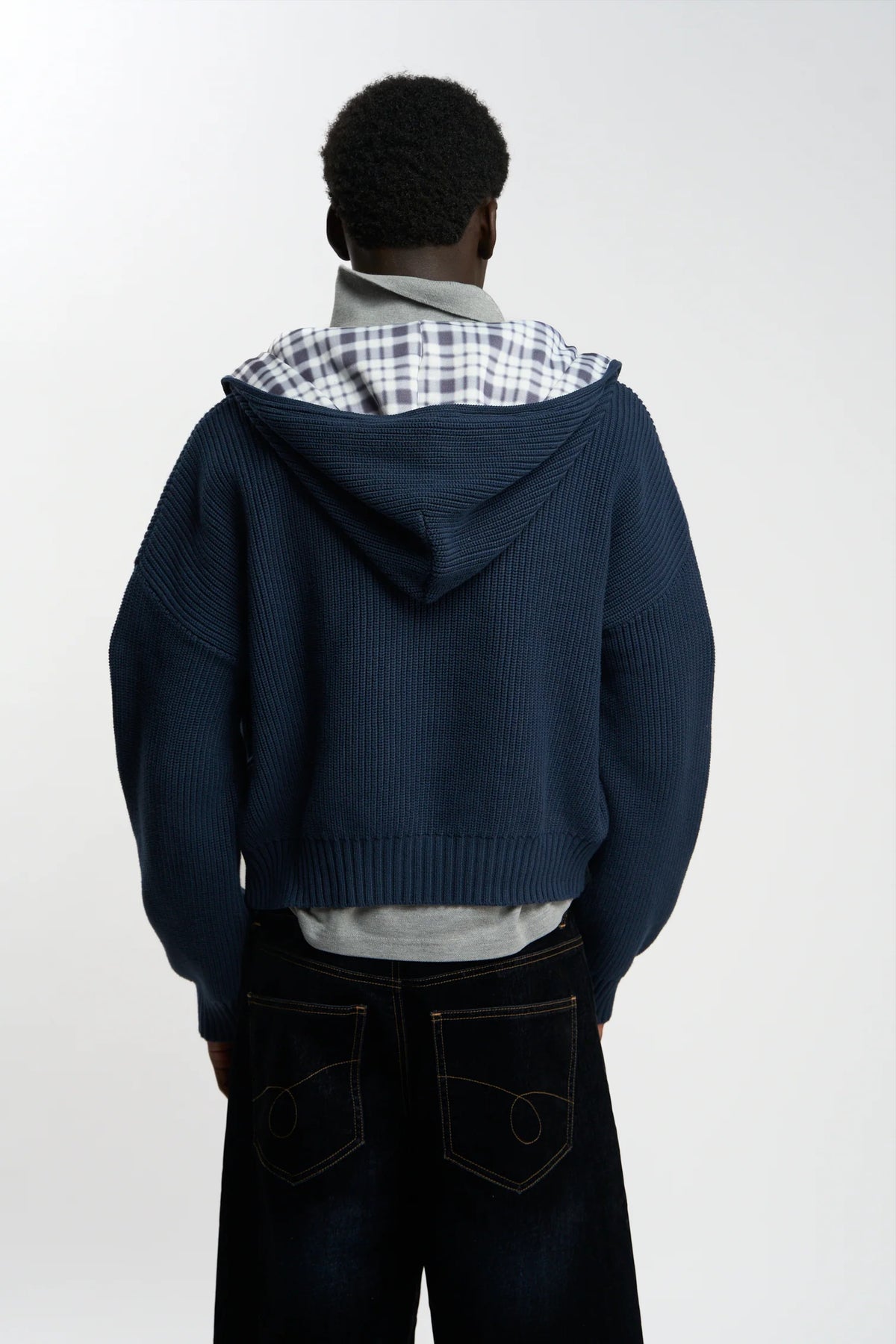 Sweater Scuffers Brooks Navy Zipper Knit