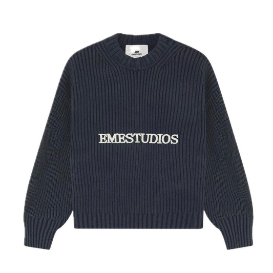 Sweater Eme Studios Yoss Navy Knit