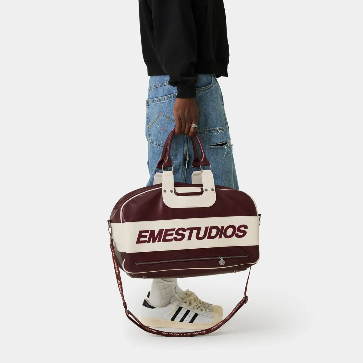 Bolso Eme Studios Rush Burgundy Duffle Bag