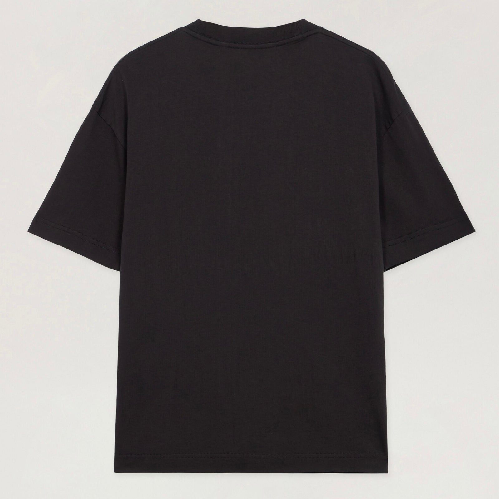 Polera Palm Angels Curved Logo Regular Black/Off White