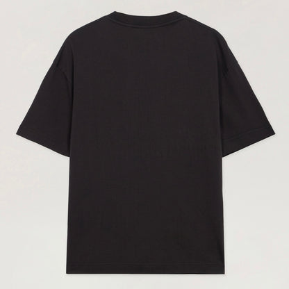 Polera Palm Angels Curved Logo Regular Black/Off White