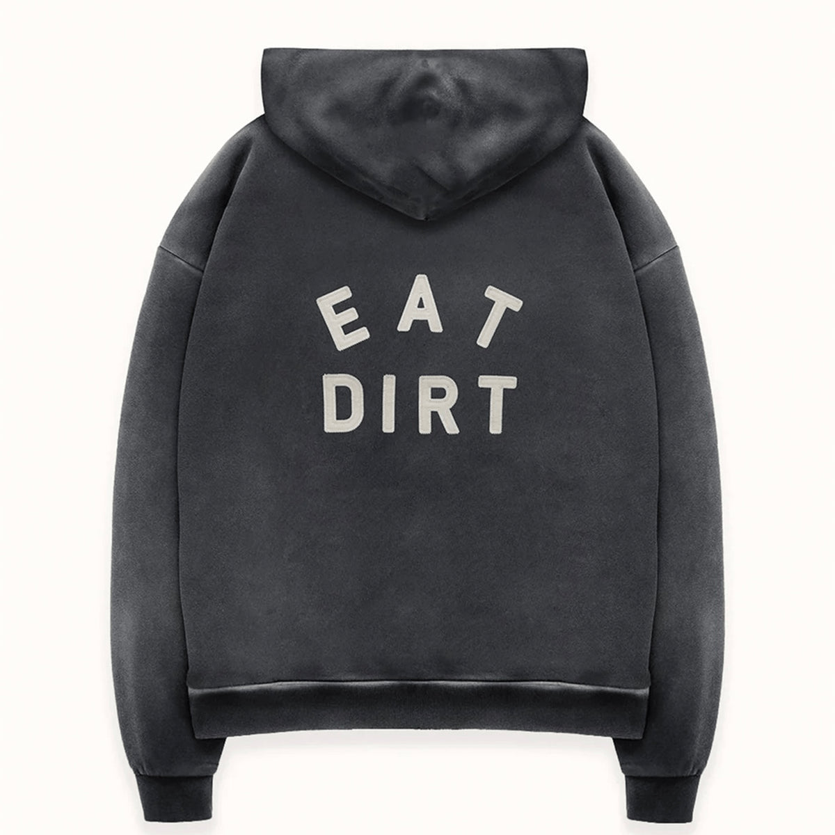 Poleron Duke + Dexter MC DR4 Eat Dirt Washed Black Zip Hoodie