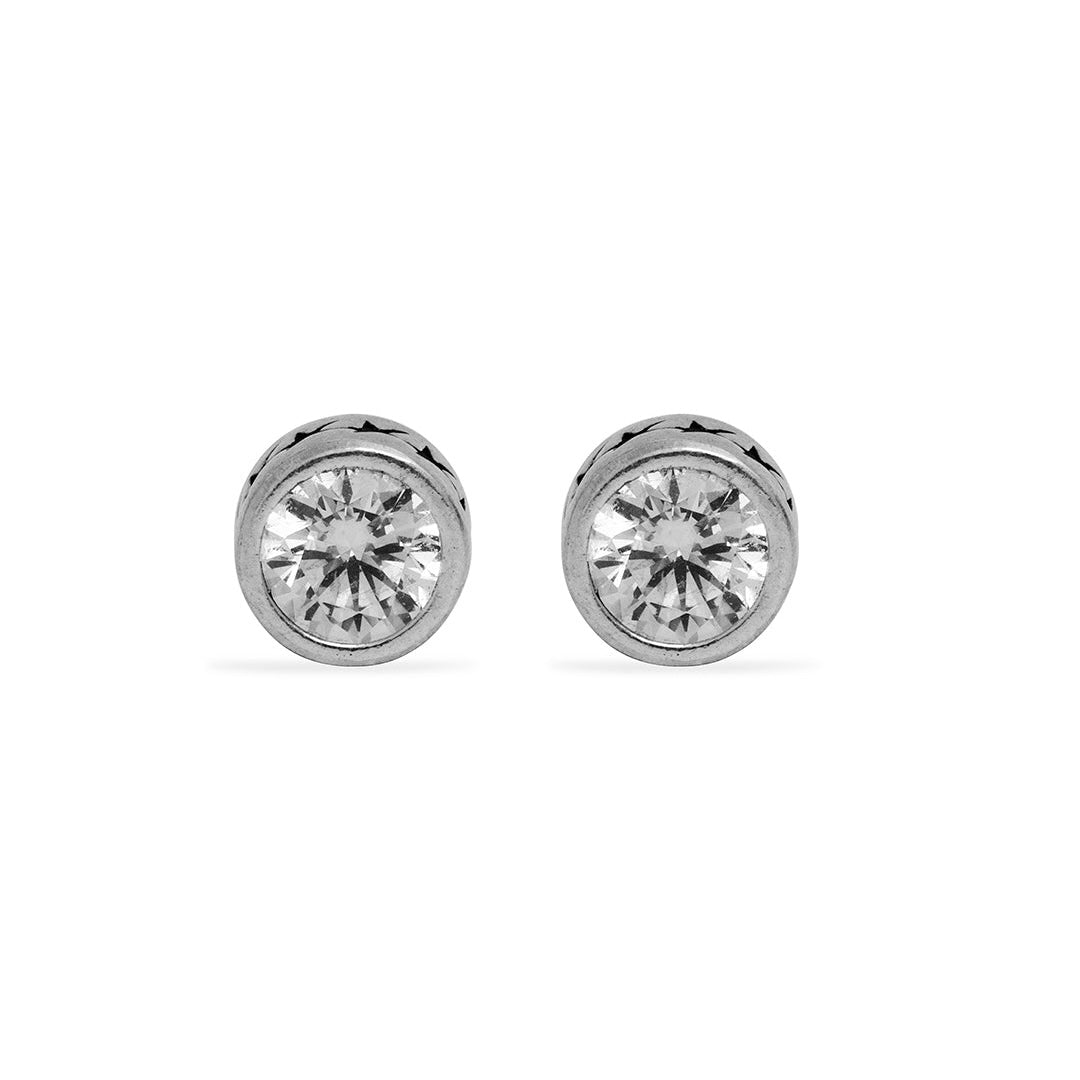 Aros Twojeys Stone Stud Starline Earring