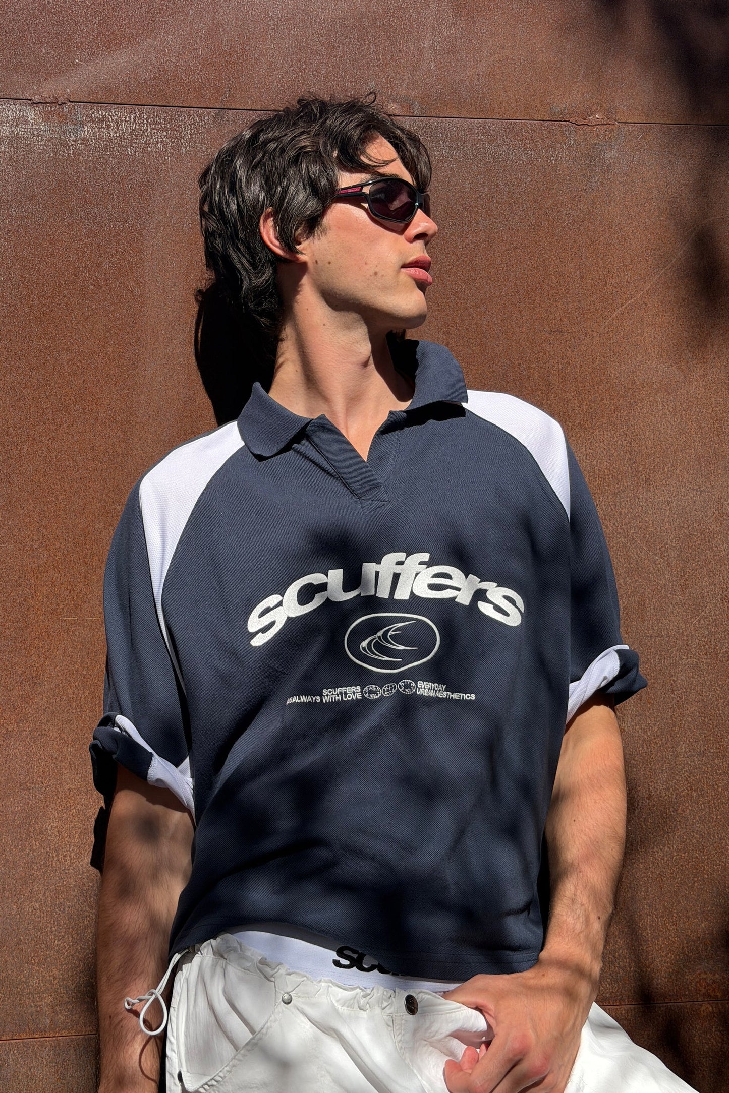 Polera Scuffers Effortless Navy Polo