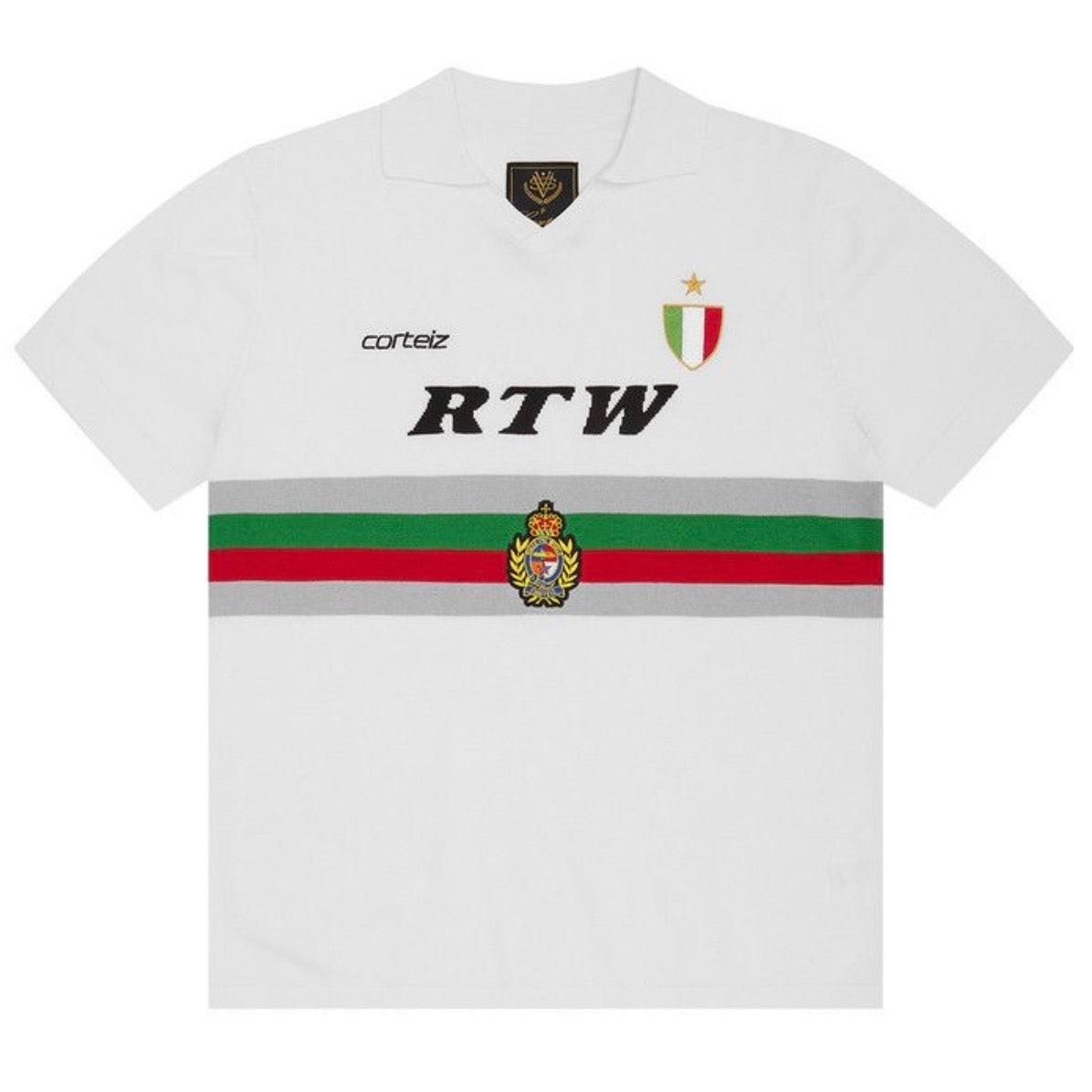 Polera Corteiz Serie A Knit Jersey White