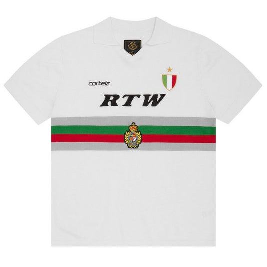 Polera Corteiz Serie A Knit Jersey White