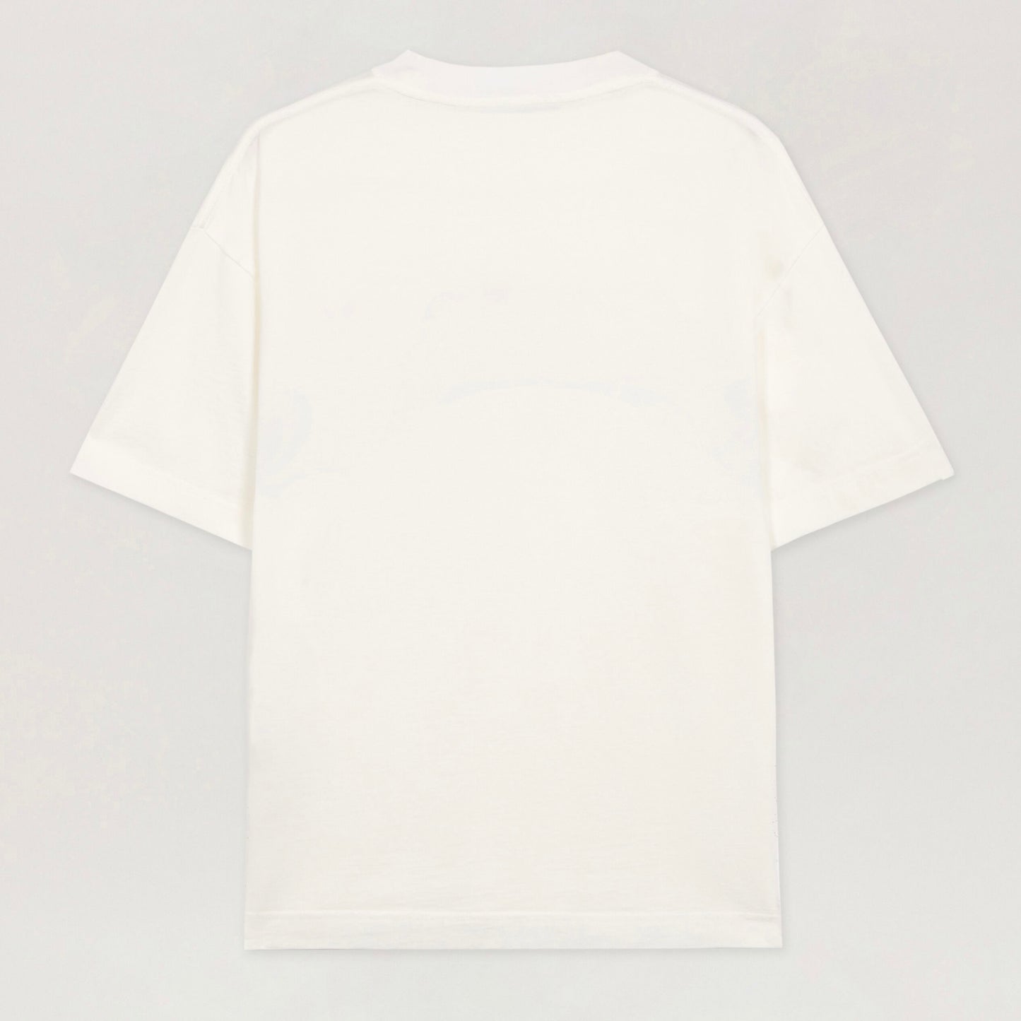 Polera Palm Angels Curved Logo Regular Off White/Black