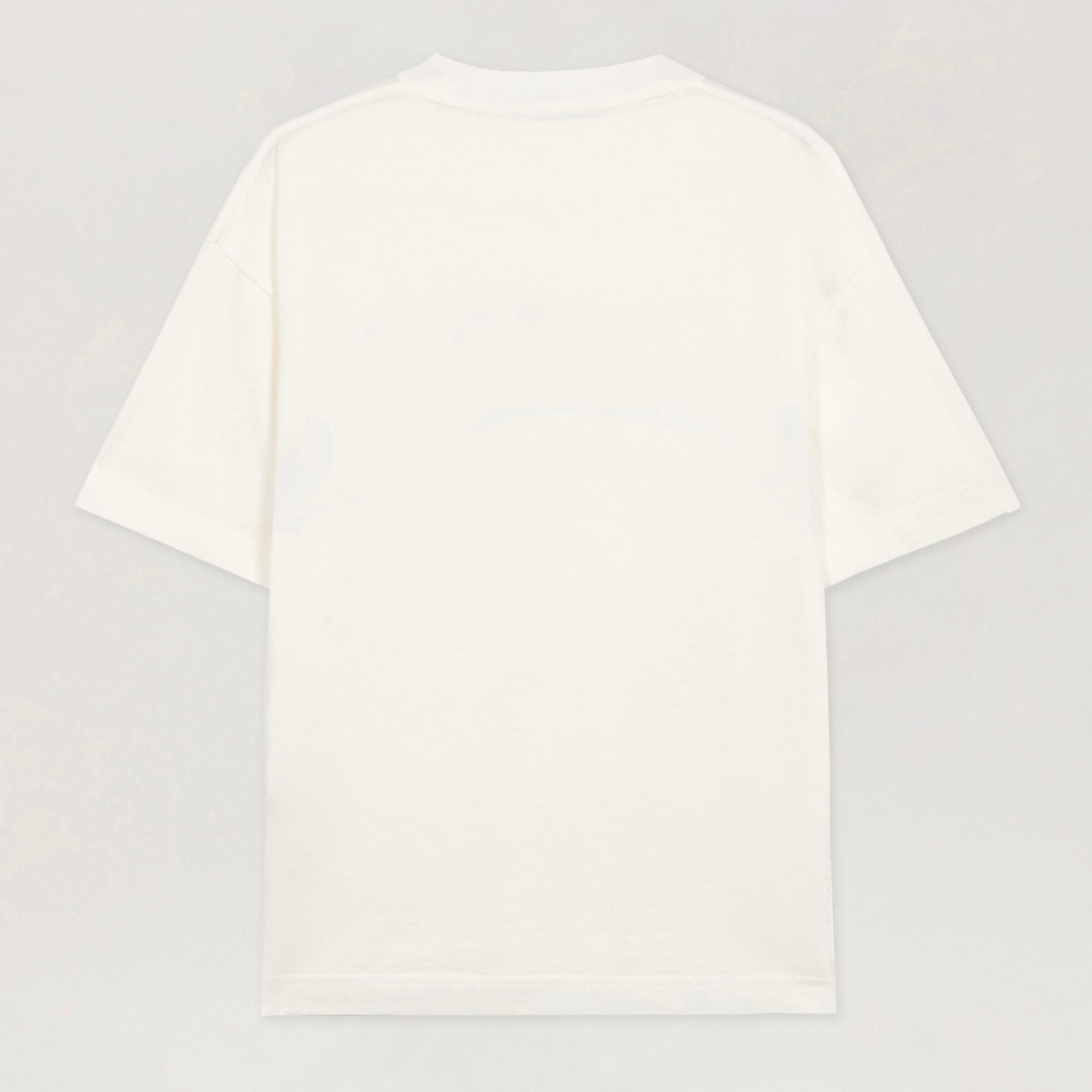 Polera Palm Angels Curved Logo Regular Off White/Black