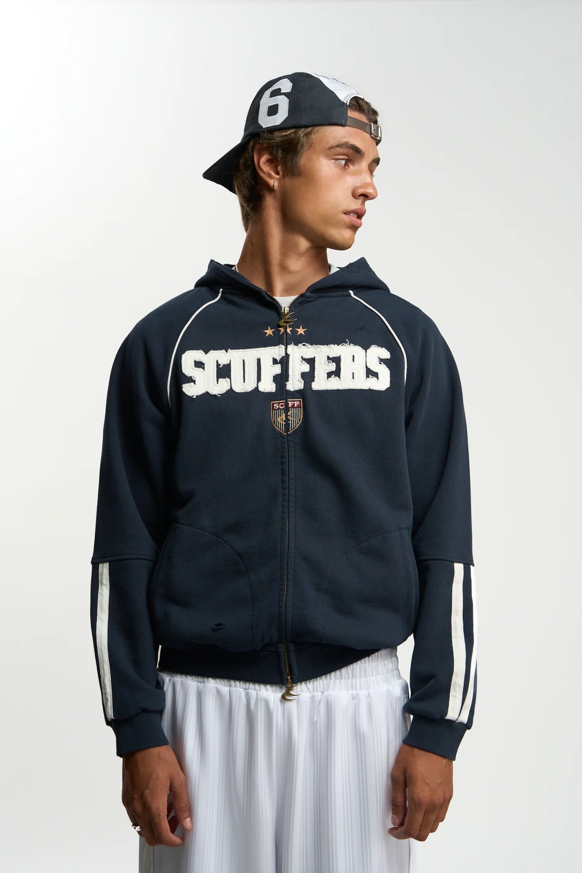 Poleron Scuffers Bentley Navy Zipper