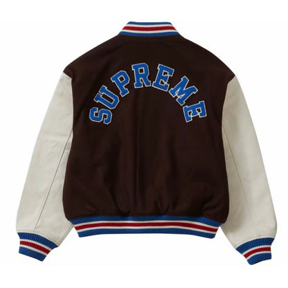 Chaqueta Supreme Tiger Varsity Jacket Brown