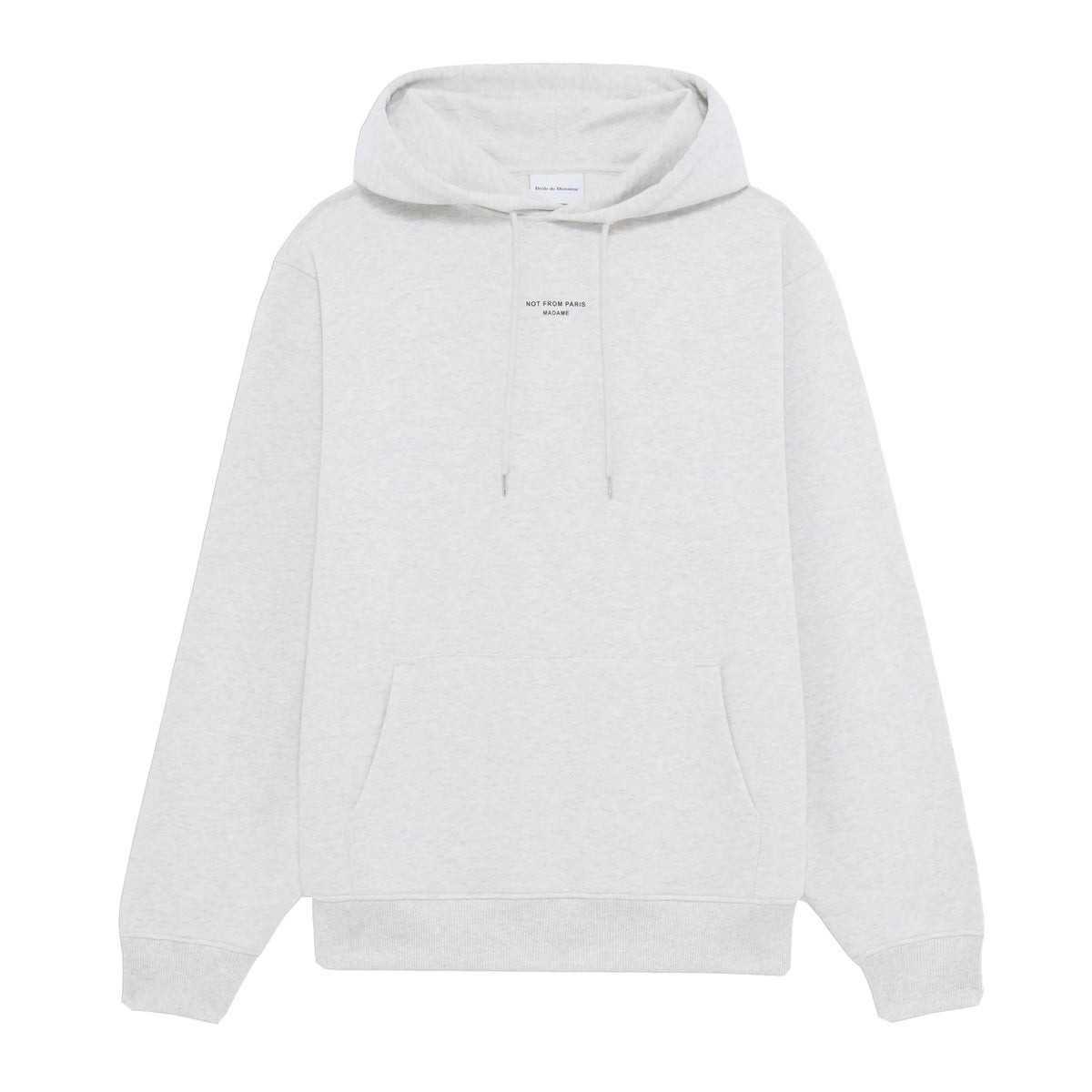 Poleron Drole de Monsieur “NFPM” Slogan Classique Grey