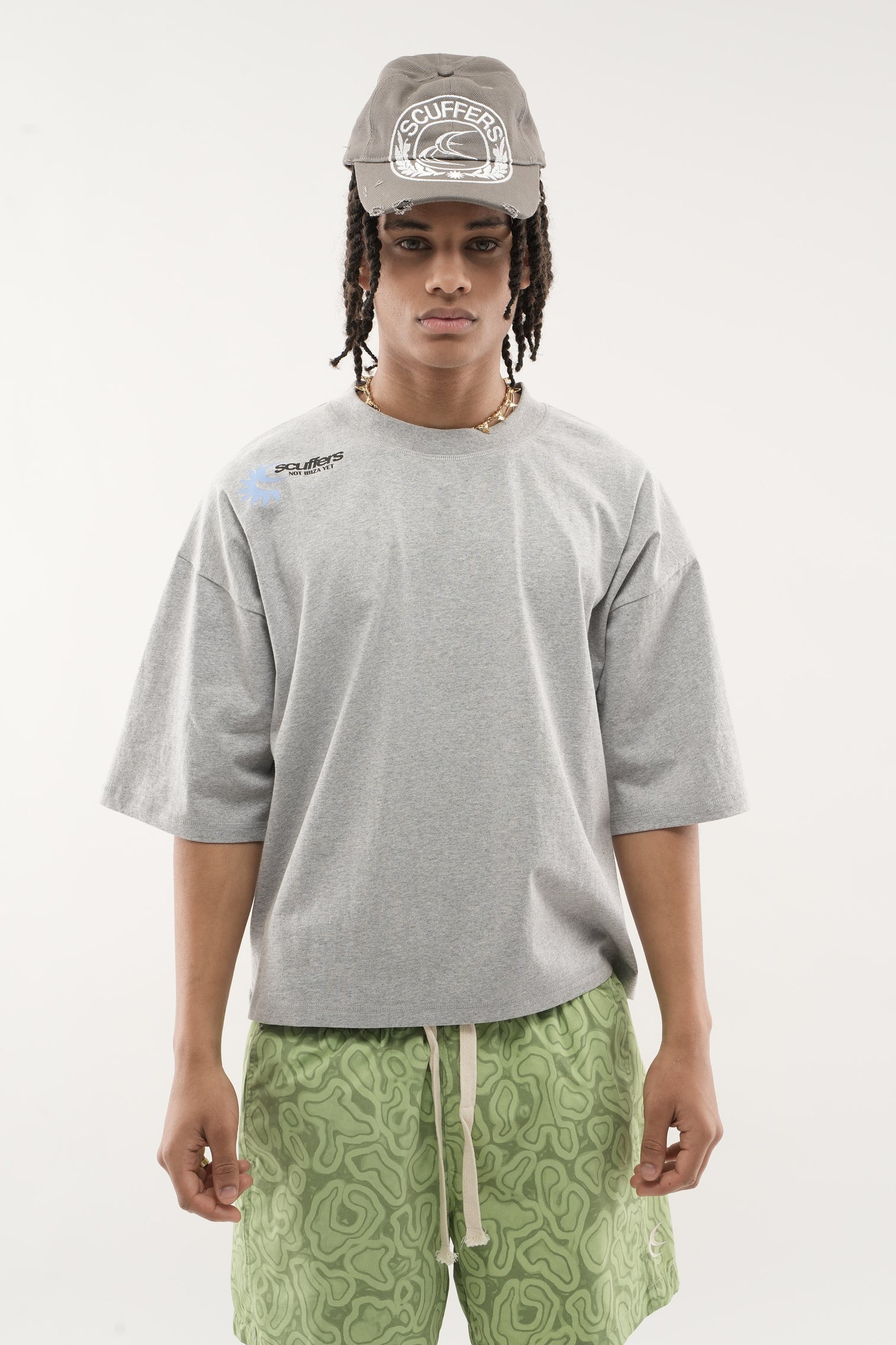 Polera Scuffers Not Ibiza Again Light Grey