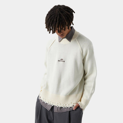 Sweater Eme Studios Fray Off Sand Knit - L