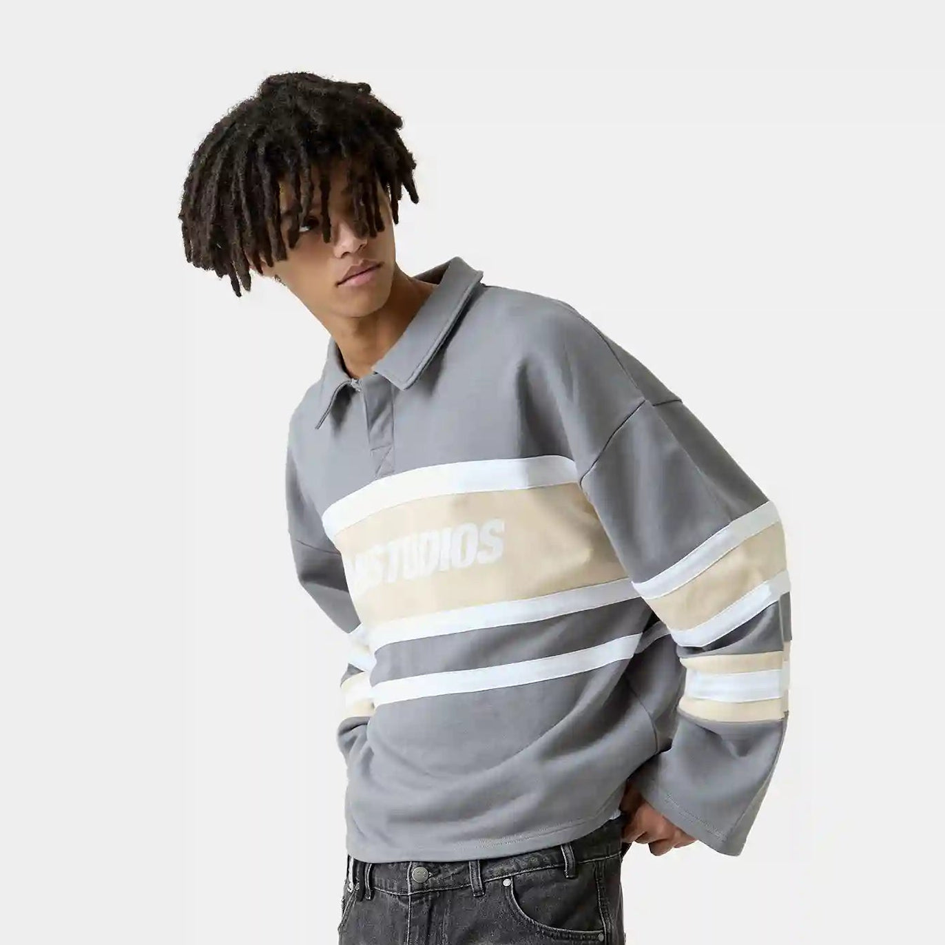 Poleron Eme Studios Bachatas Birch Polo Crewneck