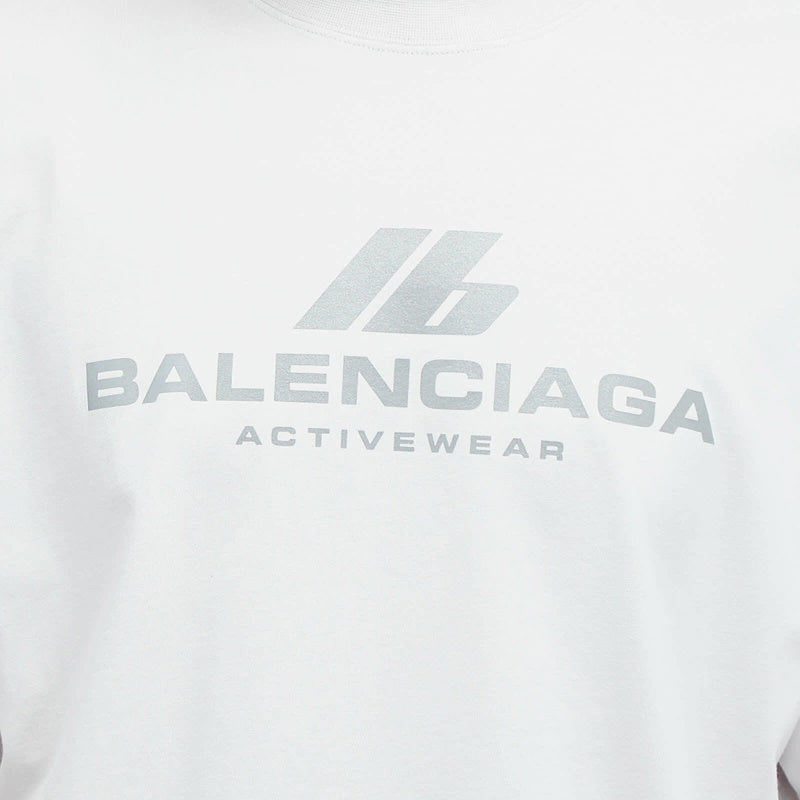 Polera Balenciaga Active Logo Off White